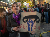 The ''Non Una Di Meno'' movement holds a demonstration named ''disarm the patriarchy'' in Rome, Italy, on November 23, 2024. Thousands of pe...