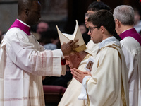 Pope Francis leads a mass on World Youth Day at St. Peter's Basilica in The Vatican, on November 24, 2024. (