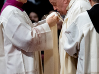 Pope Francis leads a mass on World Youth Day at St. Peter's Basilica in The Vatican, on November 24, 2024. (