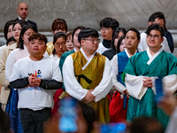 Pope Francis celebrates a Holy Mass on World Youth Day in November 24, 2024. (