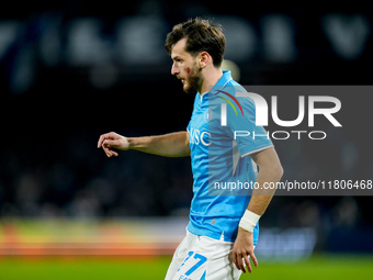 Khvicha Kvaratskhelia of SSC Napoli during the serie Serie A Enilive match between SSC Napoli and AS Roma at Stadio Diego Armando Maradona o...