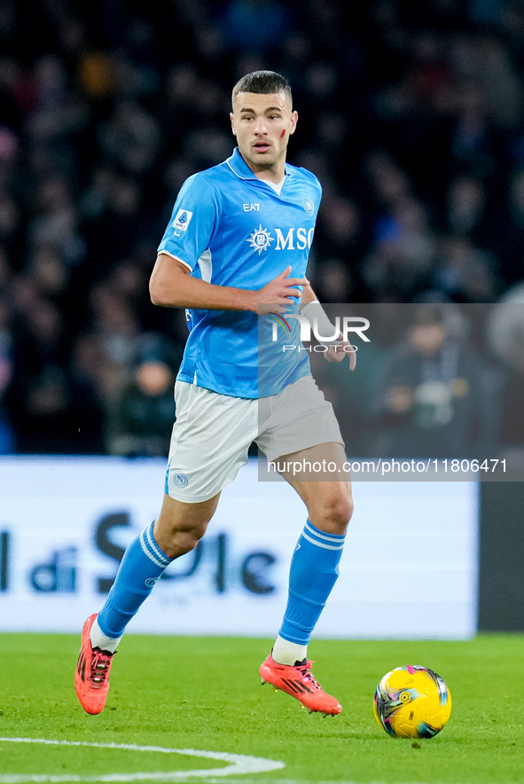 Alessandro Buongiorno of SSC Napoli during the serie Serie A Enilive match between SSC Napoli and AS Roma at Stadio Diego Armando Maradona o...