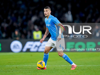 Alessandro Buongiorno of SSC Napoli during the serie Serie A Enilive match between SSC Napoli and AS Roma at Stadio Diego Armando Maradona o...