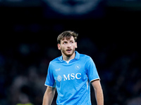 Khvicha Kvaratskhelia of SSC Napoli looks on during the serie Serie A Enilive match between SSC Napoli and AS Roma at Stadio Diego Armando M...