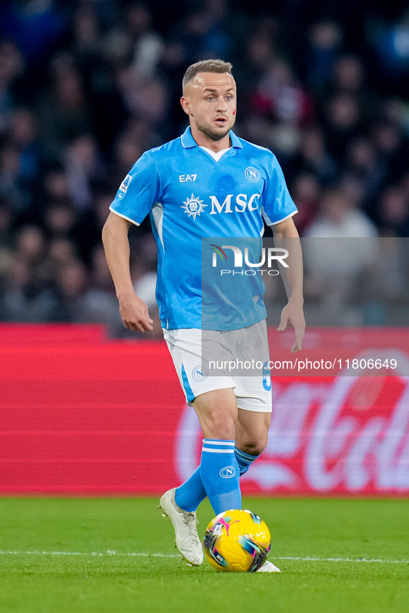 Stanislav Lobotka of SSC Napoli during the serie Serie A Enilive match between SSC Napoli and AS Roma at Stadio Diego Armando Maradona on No...