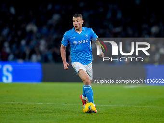 Alessandro Buongiorno of SSC Napoli during the serie Serie A Enilive match between SSC Napoli and AS Roma at Stadio Diego Armando Maradona o...