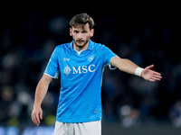 Khvicha Kvaratskhelia of SSC Napoli gestures during the serie Serie A Enilive match between SSC Napoli and AS Roma at Stadio Diego Armando M...