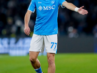 Khvicha Kvaratskhelia of SSC Napoli during the serie Serie A Enilive match between SSC Napoli and AS Roma at Stadio Diego Armando Maradona o...