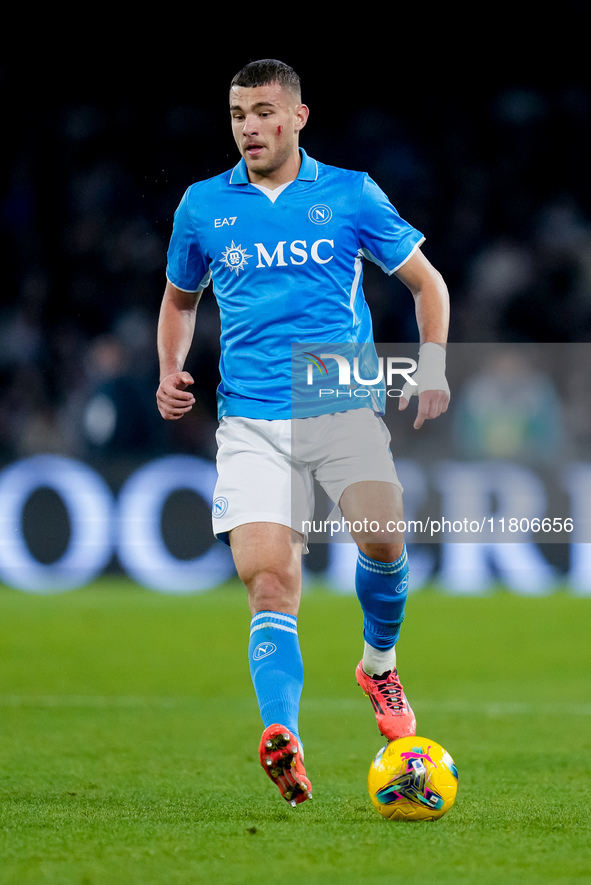 Alessandro Buongiorno of SSC Napoli during the serie Serie A Enilive match between SSC Napoli and AS Roma at Stadio Diego Armando Maradona o...