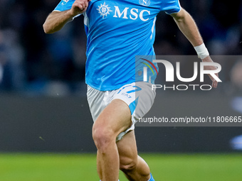 Khvicha Kvaratskhelia of SSC Napoli during the serie Serie A Enilive match between SSC Napoli and AS Roma at Stadio Diego Armando Maradona o...