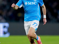 Khvicha Kvaratskhelia of SSC Napoli during the serie Serie A Enilive match between SSC Napoli and AS Roma at Stadio Diego Armando Maradona o...