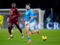 Khvicha Kvaratskhelia of SSC Napoli during the serie Serie A Enilive match between SSC Napoli and AS Roma at Stadio Diego Armando Maradona o...