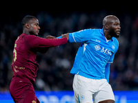 Evan Ndicka of AS Roma and Andre-Frank Zambo Anguissa of SSC Napoli \during the serie Serie A Enilive match between SSC Napoli and AS Roma a...