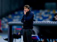 Antonio Conte Head Coach of SSC Napoli looks on during the serie Serie A Enilive match between SSC Napoli and AS Roma at Stadio Diego Armand...