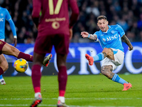 Matteo Politano of SSC Napoli during the serie Serie A Enilive match between SSC Napoli and AS Roma at Stadio Diego Armando Maradona on Nove...