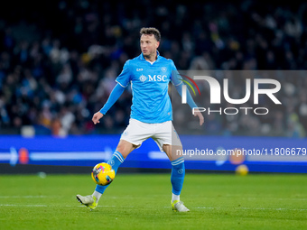 Amir Rrahmani of SSC Napoli during the serie Serie A Enilive match between SSC Napoli and AS Roma at Stadio Diego Armando Maradona on Novemb...