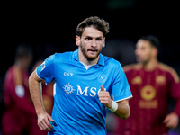 Khvicha Kvaratskhelia of SSC Napoli during the serie Serie A Enilive match between SSC Napoli and AS Roma at Stadio Diego Armando Maradona o...