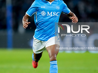 David Neres of SSC Napoli during the serie Serie A Enilive match between SSC Napoli and AS Roma at Stadio Diego Armando Maradona on November...