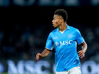 David Neres of SSC Napoli looks on during the serie Serie A Enilive match between SSC Napoli and AS Roma at Stadio Diego Armando Maradona on...