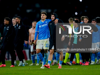 Khvicha Kvaratskhelia of SSC Napoli during the serie Serie A Enilive match between SSC Napoli and AS Roma at Stadio Diego Armando Maradona o...