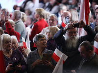 In Krakow, Poland, on November 24, 2024, the Law and Justice Party holds a convention with chairman Jaroslaw Kaczynski at 'Sokol'. During th...