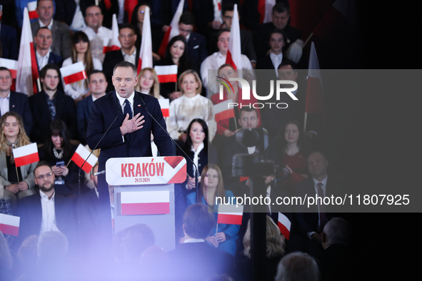 Karol Nawrocki, a Polish historian and president of the Institute of National Remembrance, is the newly presented presidential candidate dur...