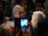 KRAKOW, POLAND - NOVEMBER 24:
Jarosław Kaczynski, leader of the opposition Law and Justice party, arrives ahead of the nomination of Karol N...