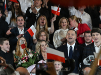 KRAKOW, POLAND - NOVEMBER 24:
Karol Nawrocki (center right), the Law and Justice party's candidate for the 2025 presidential election, with...