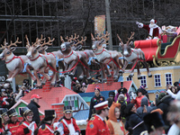 A person dressed as Santa Claus participates in the annual Santa Claus Parade in Toronto, Ontario, Canada, on November 24, 2024. Thousands o...