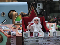 A person dressed as Mrs. Claus participates in the annual Santa Claus Parade in Toronto, Ontario, Canada, on November 24, 2024. Thousands of...