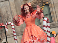 The Wiggles star Emma Memma participates in the annual Santa Claus Parade in Toronto, Ontario, Canada, on November 24, 2024. Thousands of sp...