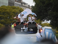 In Buenos Aires, Argentina, on November 24, 2024, the entire Racing Club team, along with the coaching staff and club officials, travels in...