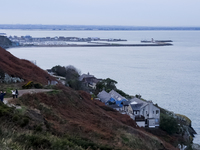 General view of the Howth Cliff Walk in Howth, Ireland, on November 2024 (