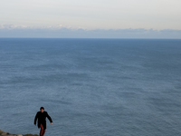 General view of the Howth Cliff Walk in Howth, Ireland, on November 2024 (