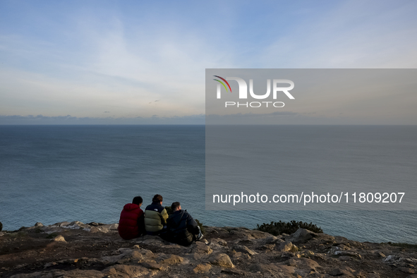 General view of the Howth Cliff Walk in Howth, Ireland, on November 2024 