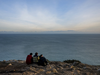 General view of the Howth Cliff Walk in Howth, Ireland, on November 2024 (