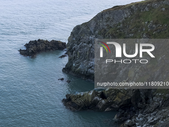 General view of the Howth Cliff Walk in Howth, Ireland, on November 2024 (