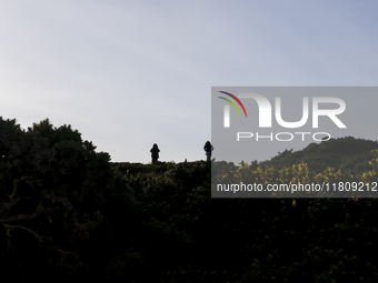 General view of the Howth Cliff Walk in Howth, Ireland, on November 2024 (