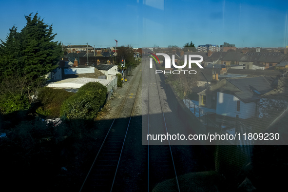 General view of Dublin suburbs in Dublin, Ireland, on November 2024 