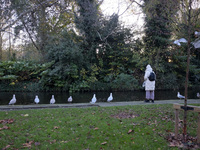 General view of St Stephen's Green Park in Dublin, Ireland, on November 2024 (