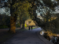 General view of St Stephen's Green Park in Dublin, Ireland, on November 2024 (