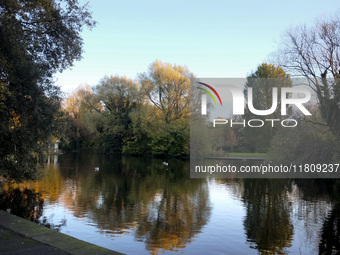 General view of St Stephen's Green Park in Dublin, Ireland, on November 2024 (