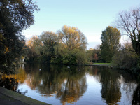 General view of St Stephen's Green Park in Dublin, Ireland, on November 2024 (