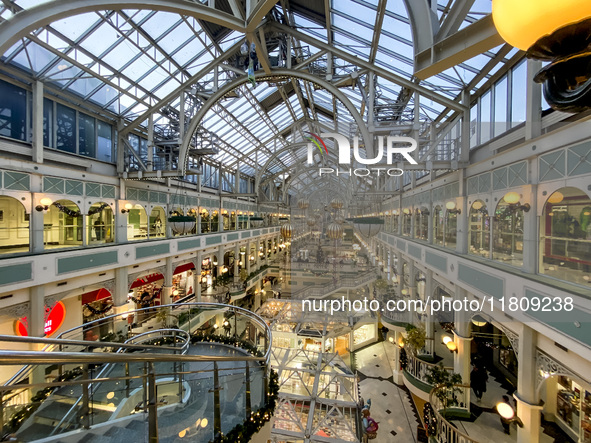 General view of Stephen's Green Shopping Centre in Dublin, Ireland, on November 2024 