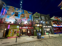 General view of Temple Bar Area in Dublin, Ireland, on November 2024 (