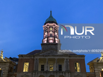 General view of Dublin Castle in Dublin, Ireland, on November 2024 (