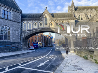 General view of Christ Church Cathedral in Dublin, Ireland, on November 2024 (