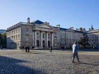 General view of Trinity College in Dublin, Ireland, on November 2024 (