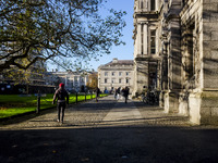 General view of Trinity College in Dublin, Ireland, on November 2024 (