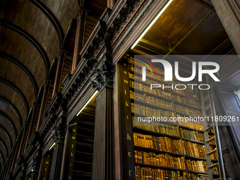 General view of Trinity College Library in Dublin, Ireland, on November 2024 (